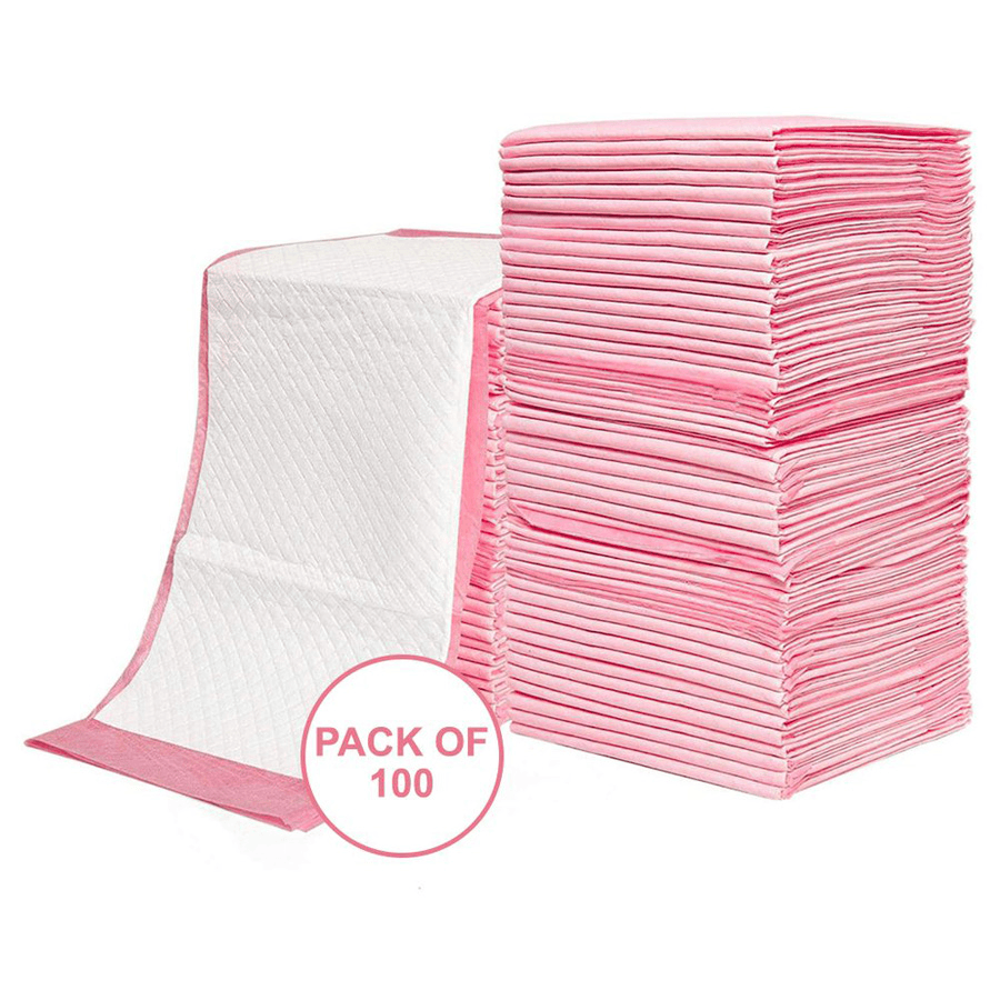 Little Story - Disposable Diaper Changing Mats - Pack Of 100Pcs (Pink)