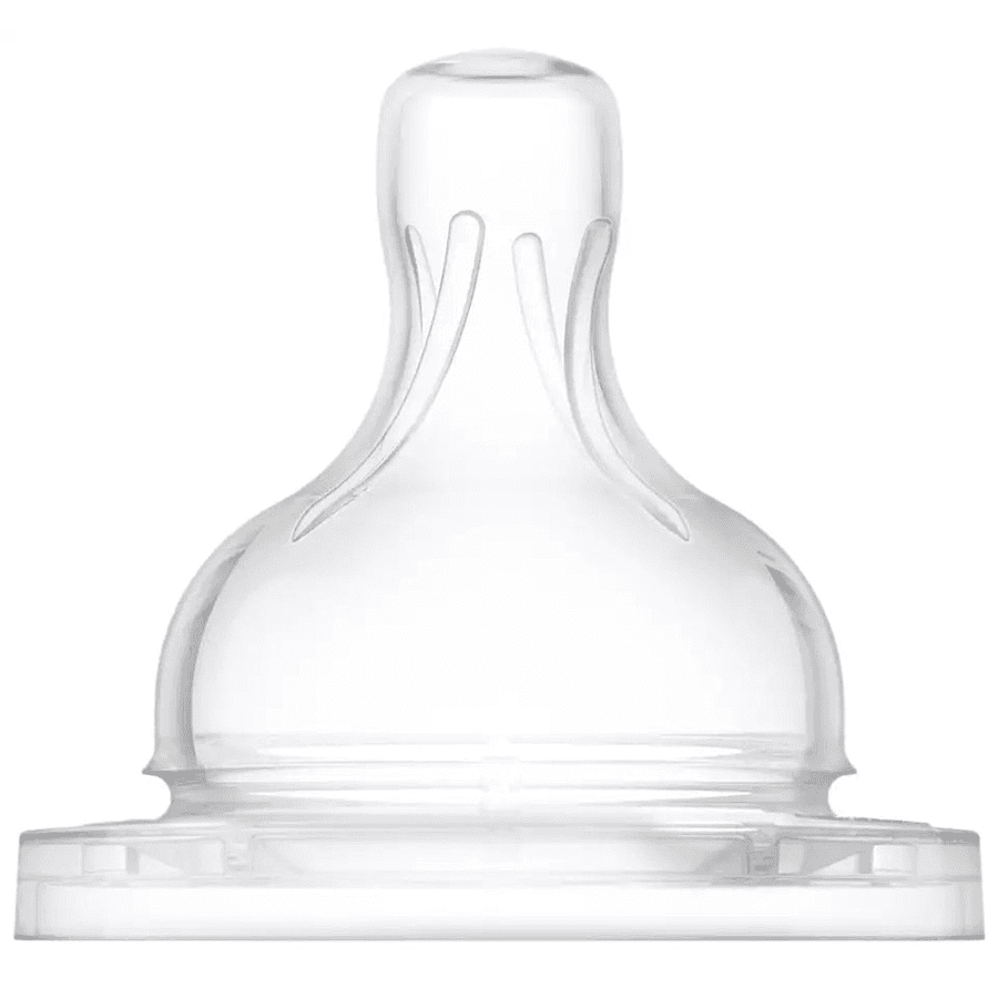 Philips Avent Silicone Medium Flow Teats Airflex 3 Hole 2Pcs - Scf633/27