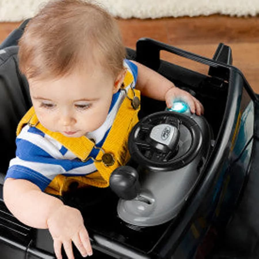 Bright Starts - Ways To Play Walker - Ford F-150, Agate Black, 4-In-1 Walker