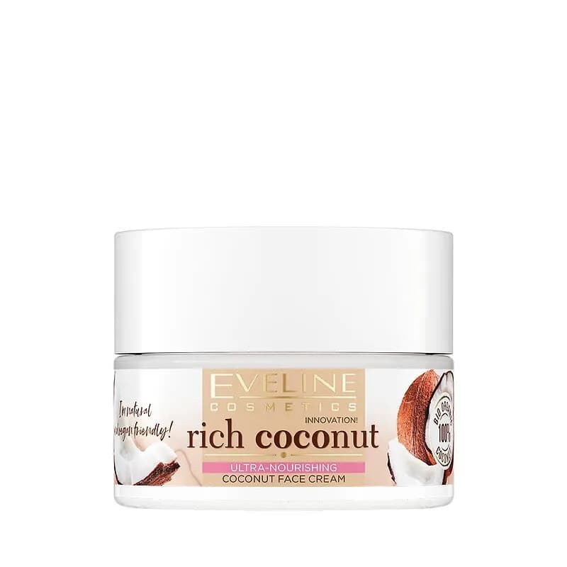 Eveline Rich Coconut Ultra-Nourishing Face Cream, 50Ml