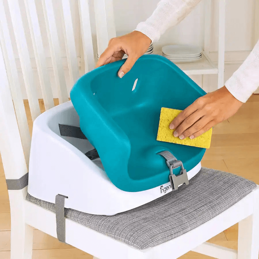 Ingenuity Smartclean Toddler Booster (Peacock Blue)