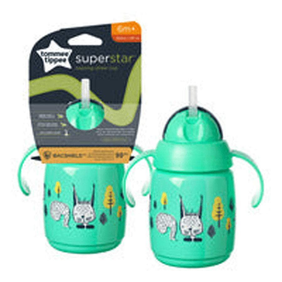 Tommee Tippee Superstar Trainer Straw Cup 300Ml (Green)