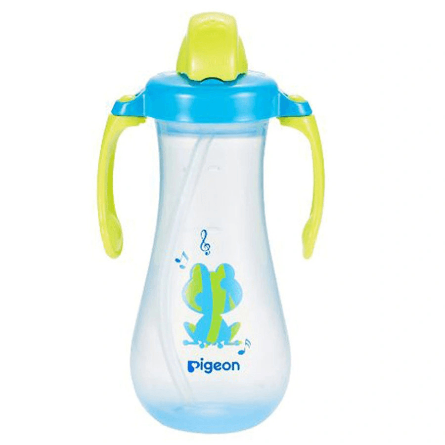 Pigeon - Tall Straw Bottle (Blue)
