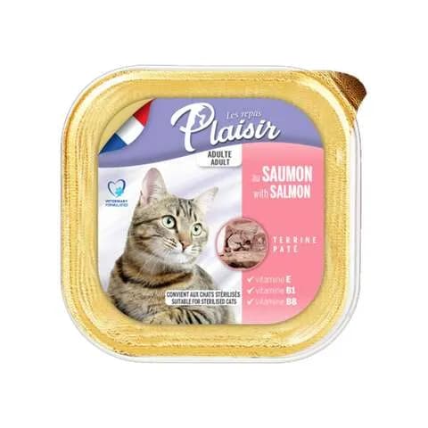 Les Repas Plaisir Cat Wet Food Adult Pate With Salmon 100G