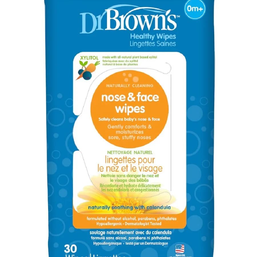 Nose & Face Wipes, 30-Pack