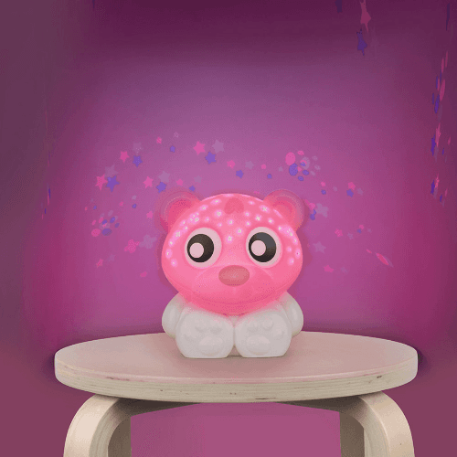 Playgro - Goodnight Bear Night Light And Projector (Pink And White)
