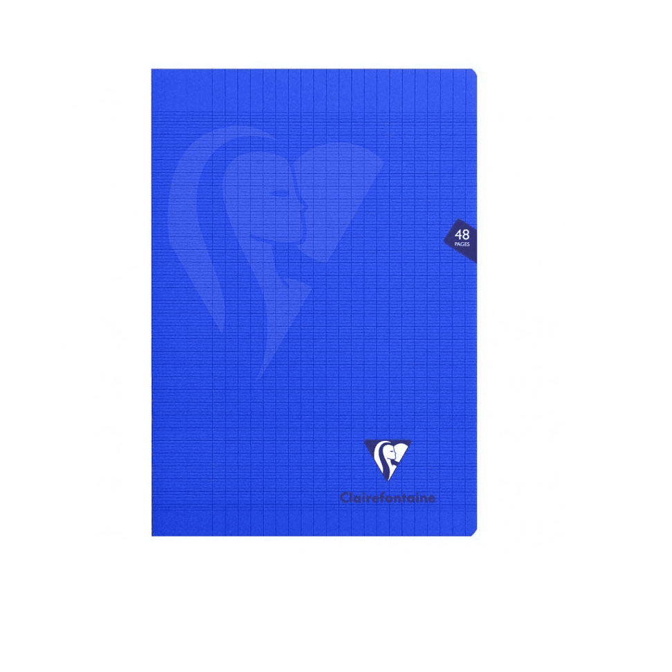 Stapled notebook 24x32cm 24sh. Seyès assorted colours    - Mimesys, polypro