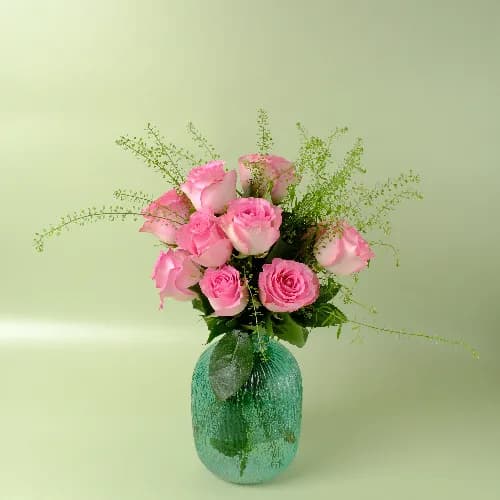 Pink Rose Vase No.2109