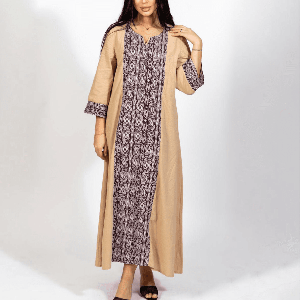 BEIGE COMPFY  DRESS SIZE: S