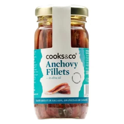 Cooks & Co Anchovy Fillets In Olive Oil 100G