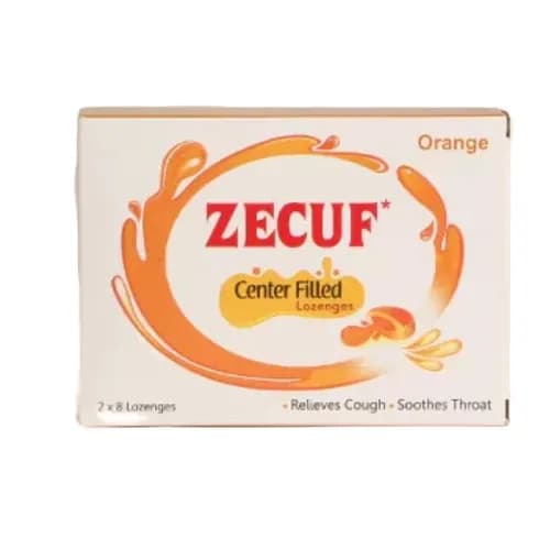 Zecuf Centered Filled Orange Lozenges 16'S