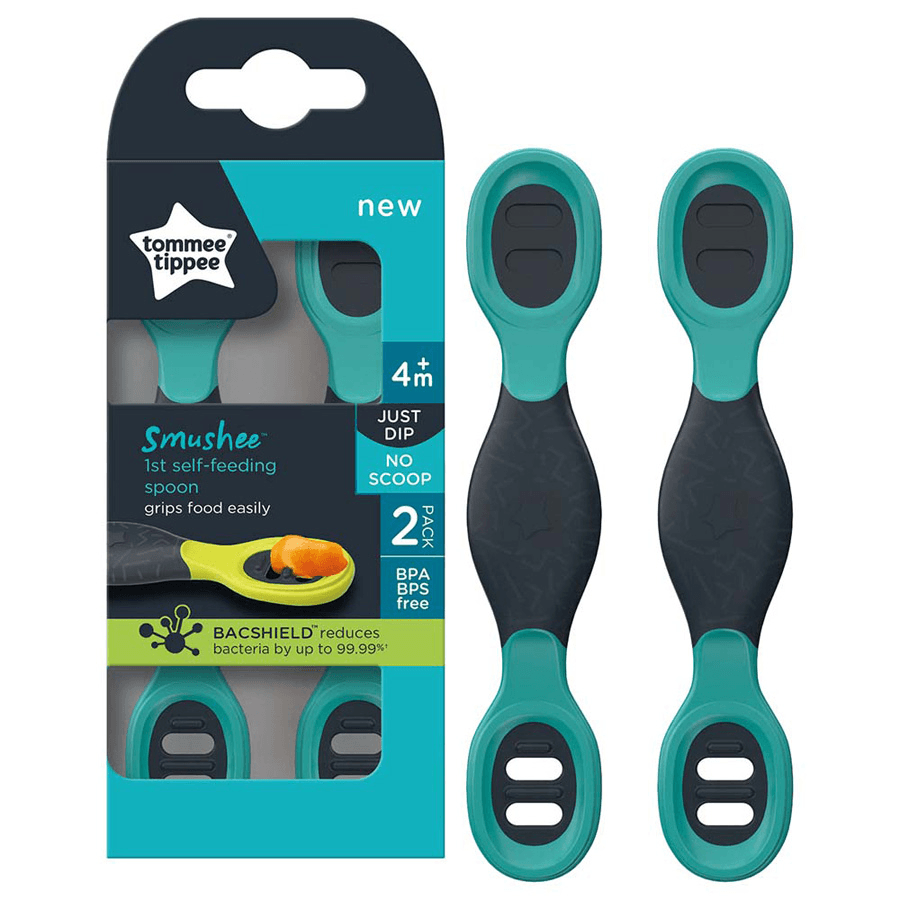 Tommee Tippee Smushee First Self Feeding Spoon 4M+ (Pack Of 2)