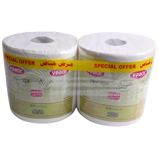 V-Pack Maxi Roll 225 Meter - 1 Ply 2x