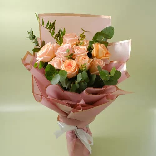 Peach Perfection Bouquet No.2437