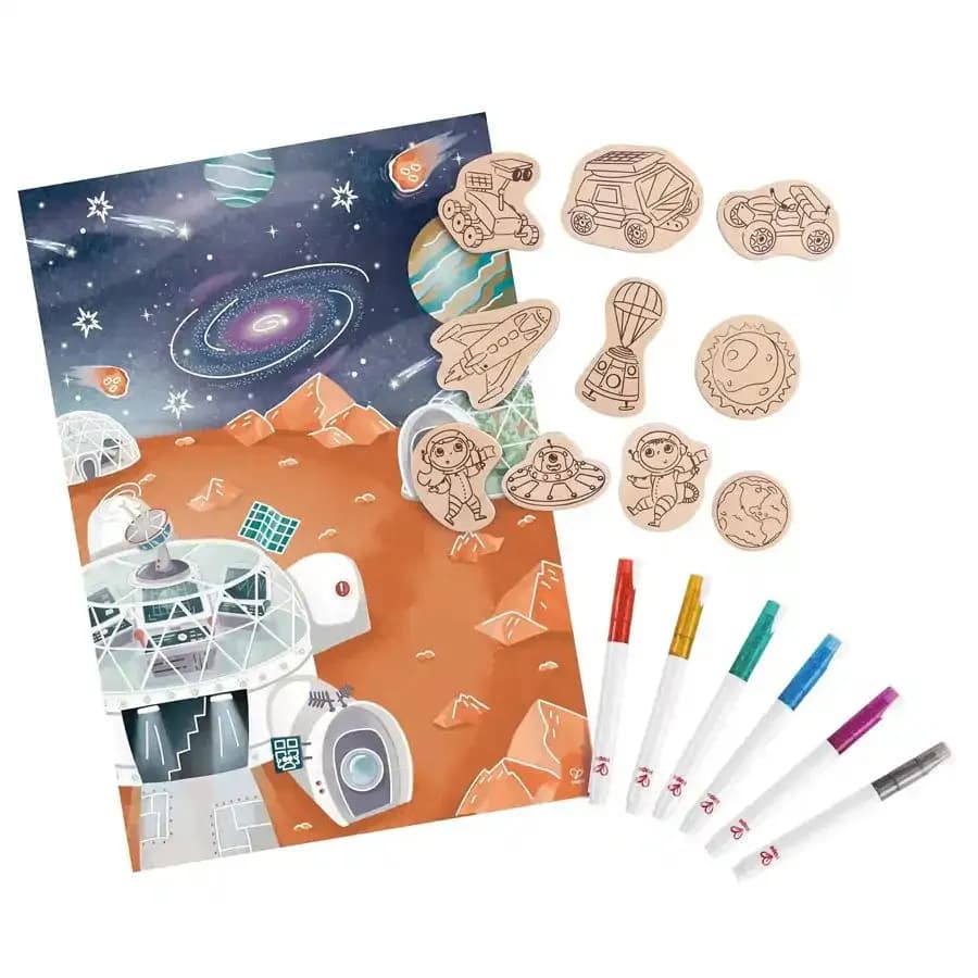 Hape - Diy Magnets / Mars Space Life