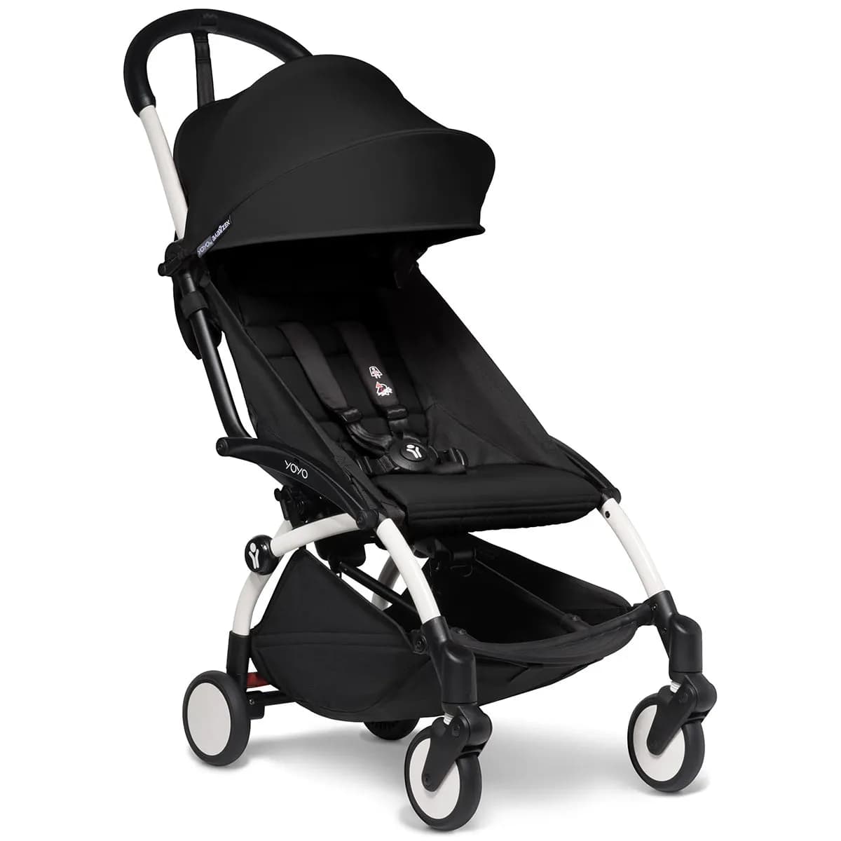 Babyzen YOYO² 6+ Stroller - White Frame with Color Pack 6+(Black)