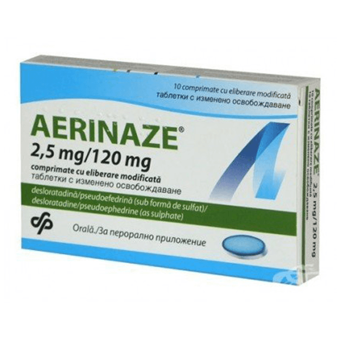 Aerinaze 2.5Mg/120Mg Tablets - 14'S