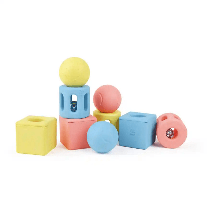 Hape - Geometric Rattle Trio (Pack Of 9)