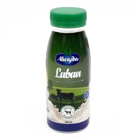 Alwajba Cow Laban Full Fat 200Ml