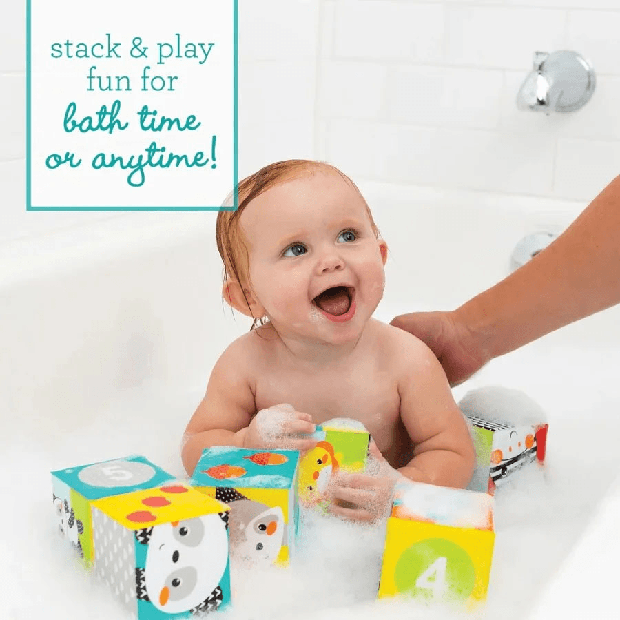 Infantino Colors & Numbers Bath Blocks 3Pcs