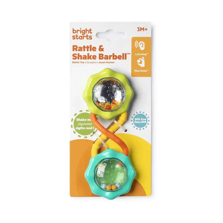 Bright Starts Rattle & Shake Barbell Toy( Green)