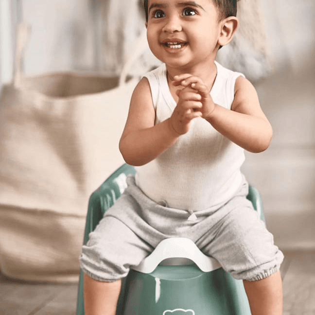 Babybjorn Potty Chair (Deep Green/White)