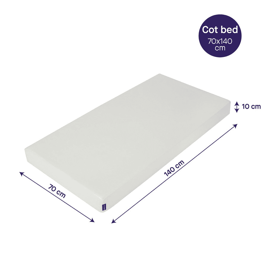 Clevamama Anti-Allergy Mattress 70 X 140 X 10 Cm - Cot Bed Size