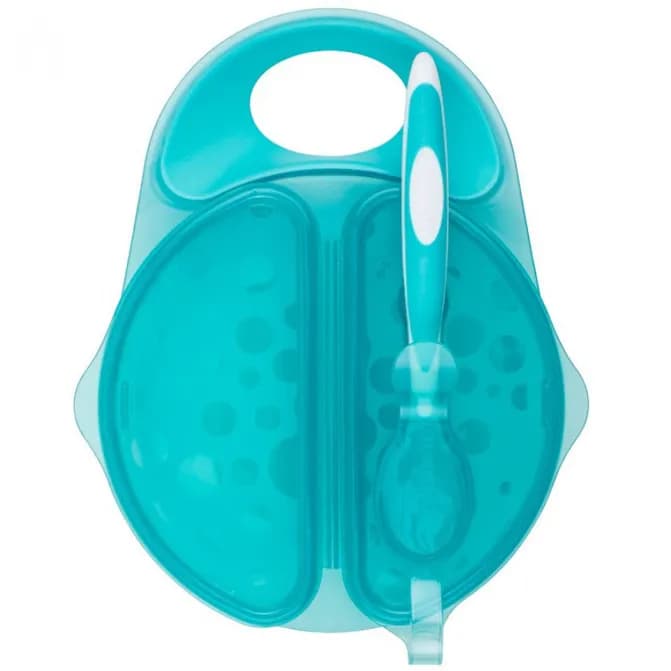 Travel Fresh Bowl & Snap-In Spoon, Teal, 1-Pack