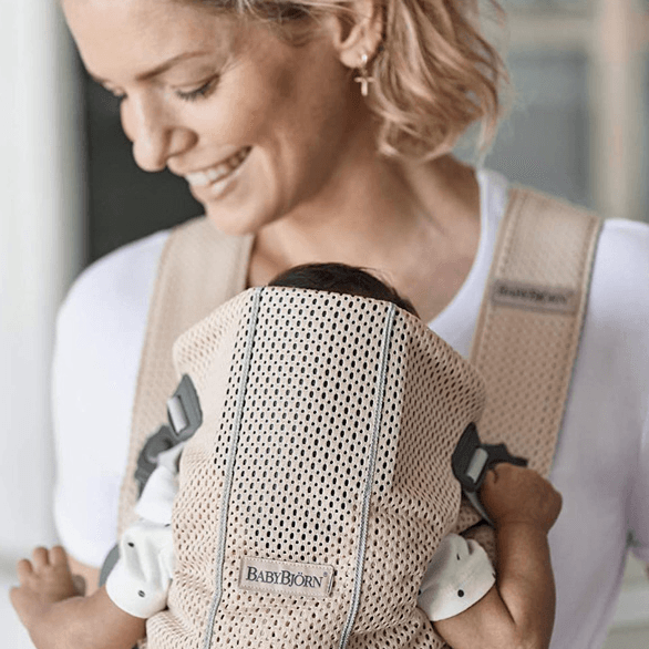 Babybjorn Baby Carrier Mini - 3D Mesh (Pearly Pink)