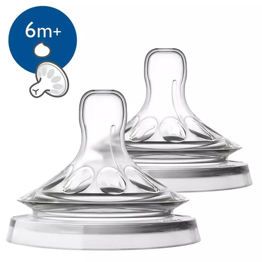 Philips Avent Natural 2.0 Feeding Teats Thick Feed 2Pcs - Scf046/27