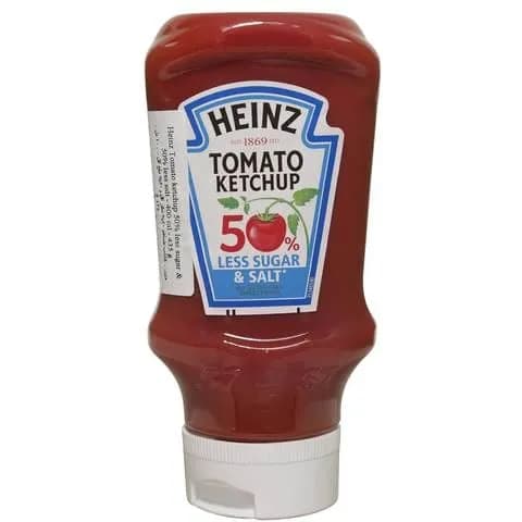 Heinz 50% Less Sugar & Salt Tomato Ketchup 400Ml