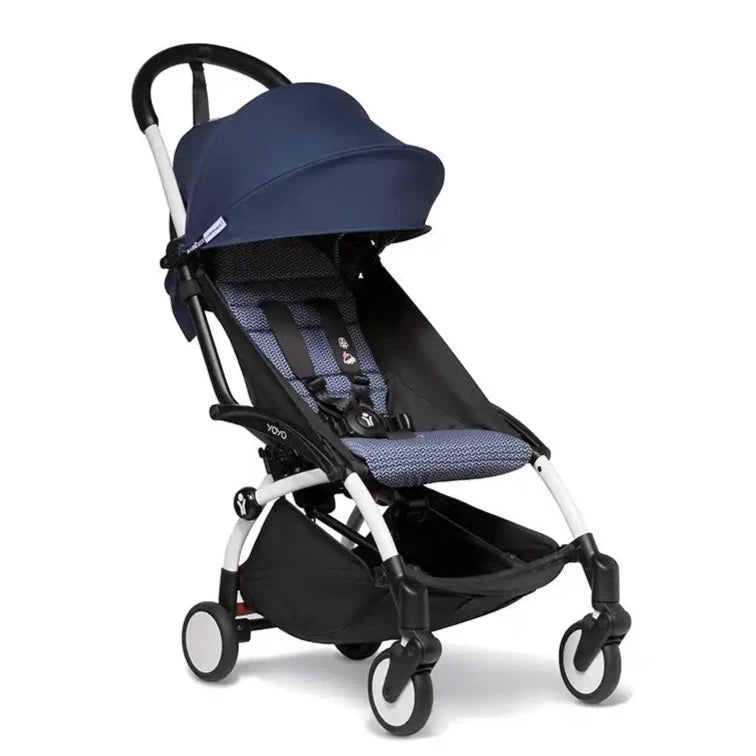 Babyzen YOYO² 6+ Stroller - White Frame with Color Pack 6+(Air France Blue)