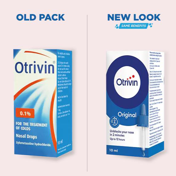 Otrivin 0.1% Nasal Drops (Adult)