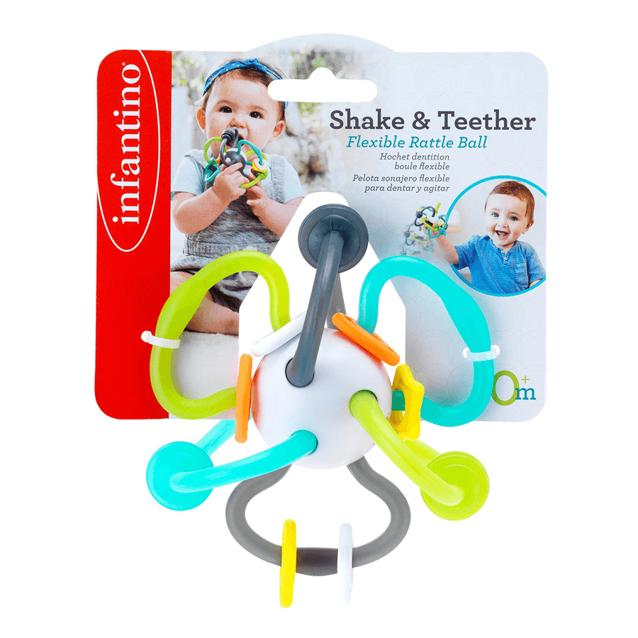 Infantino - Shake And Teether Flexible Rattle Ball