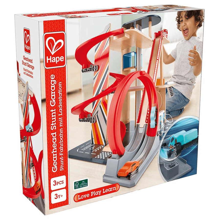 Hape - Gearhead Stunt Garage