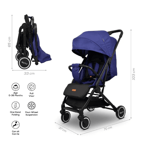 Nurtur Baby Travel Stroller (Dark Blue)