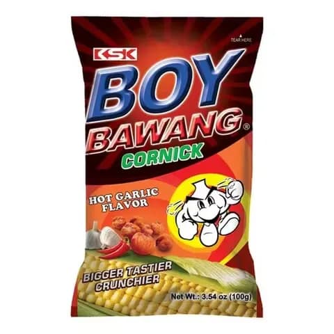 Boy Bawang Cornick Hot Garlic Flavour 100G