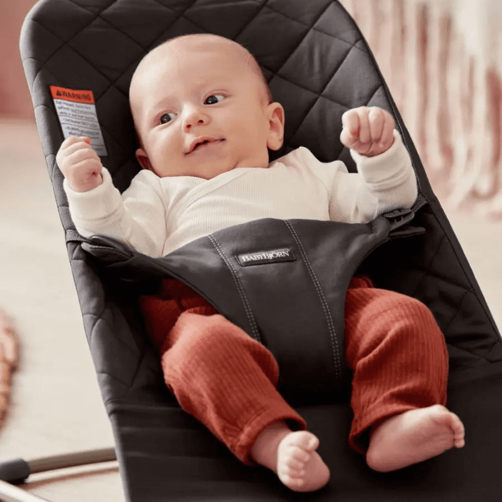 Babybjorn Bouncer Bliss, Cotton (Black)