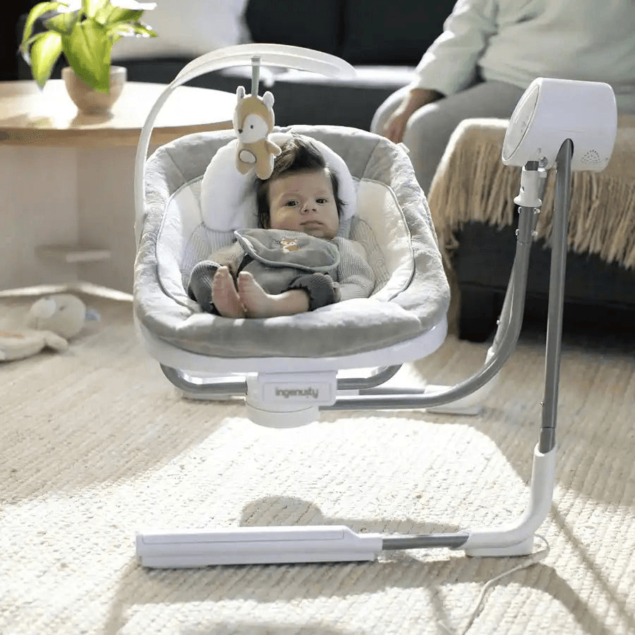 Ingenuity Anyway Sway Poweradapt Dual-Direction Portable Swing Ray