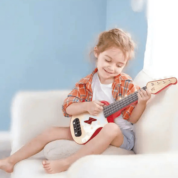 Hape - Learn With Lights Ukulele - Red
