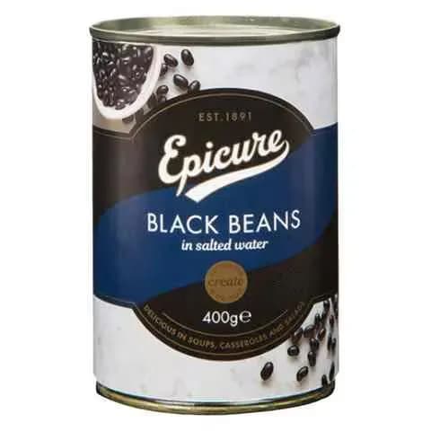 Epicure Black Beans In Salted Water 400G