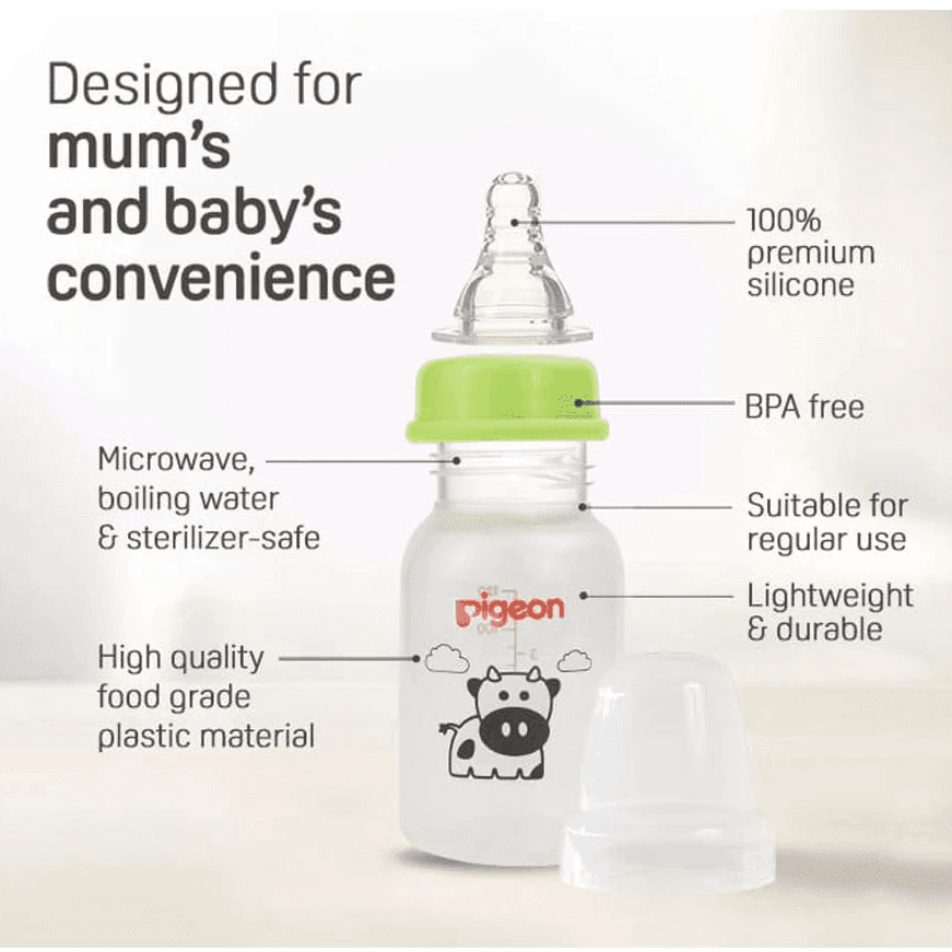 Pigeon - Plastic Bottle Sn 120 Ml - Cow