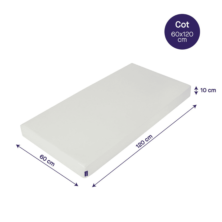 Clevamama Anti-Allergy Mattress 60 X 120 X 10 Cm - Cot Size