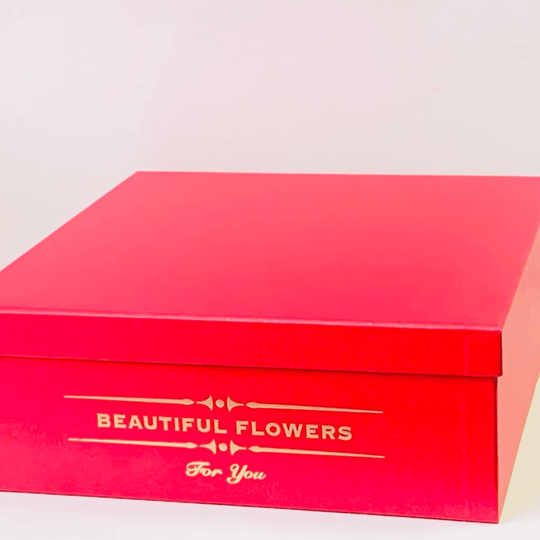 Xl Red Box With 2 Velevet Rose ( Beautiful Flowers For You)
