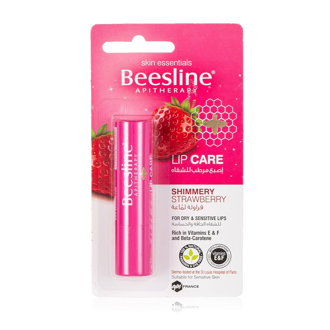 Beesline Lip Care - Shimmery Strawberry