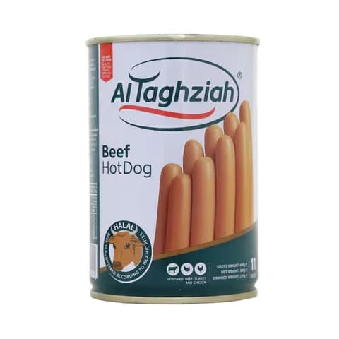 Al Taghziah Beef Hot Dog 11 Pieces 210G