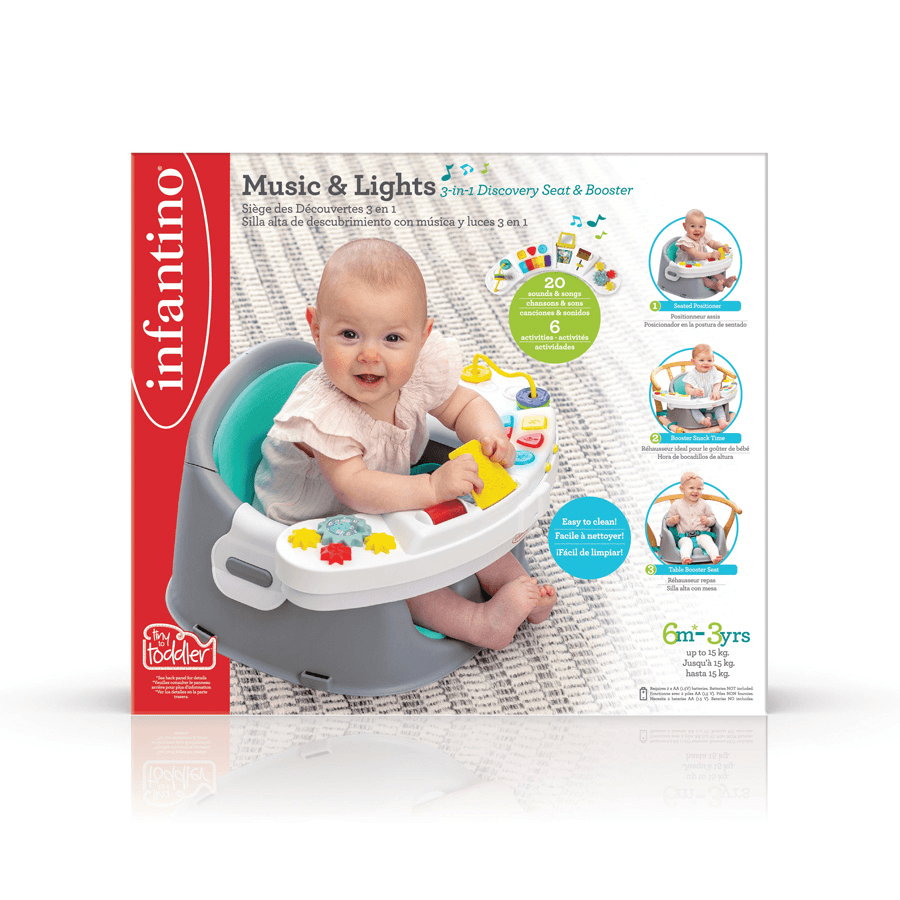 Infantino - Music & Lights 3-In-1 Discovery Seat & Booster