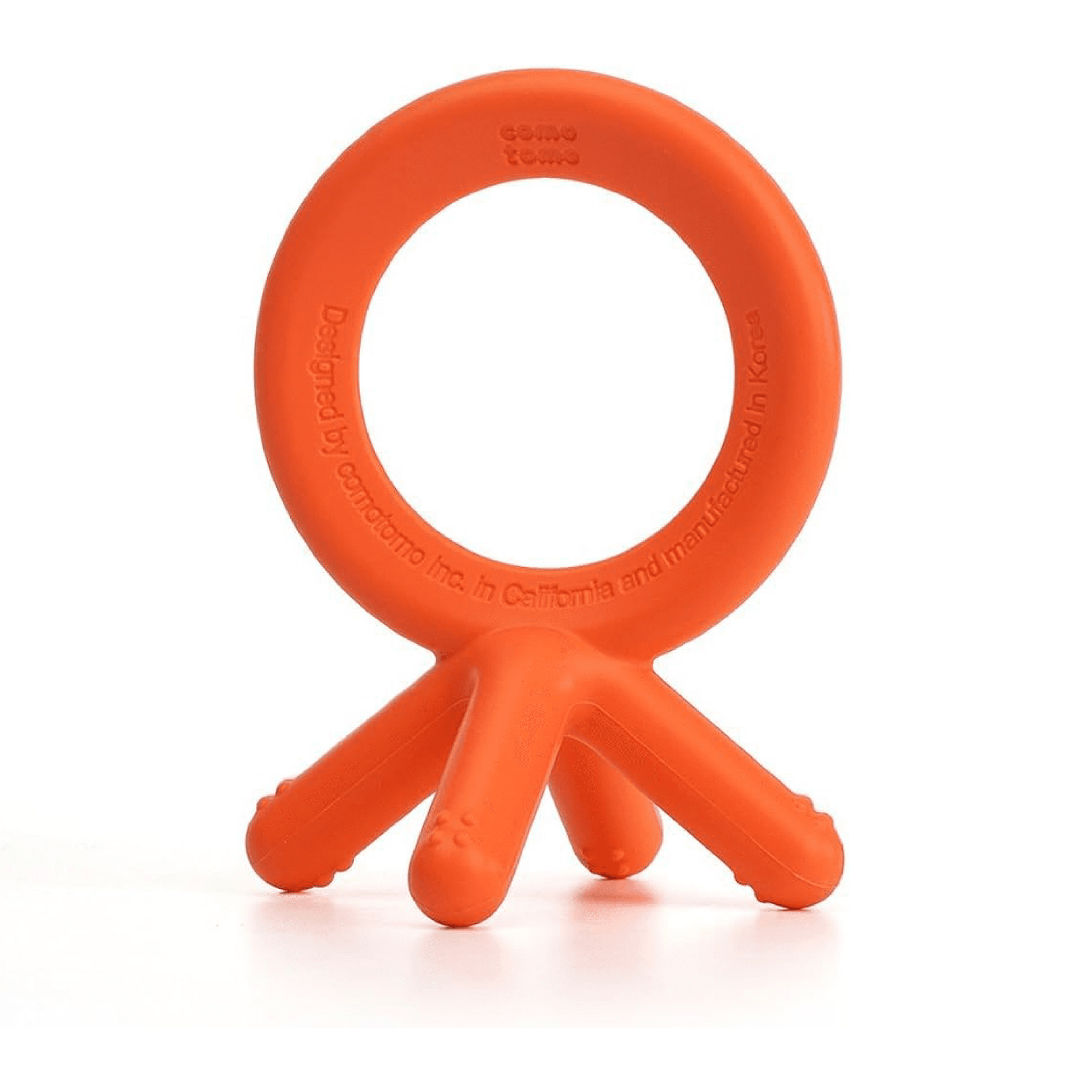 Como Tomo Silicone Teether - Orange +3M