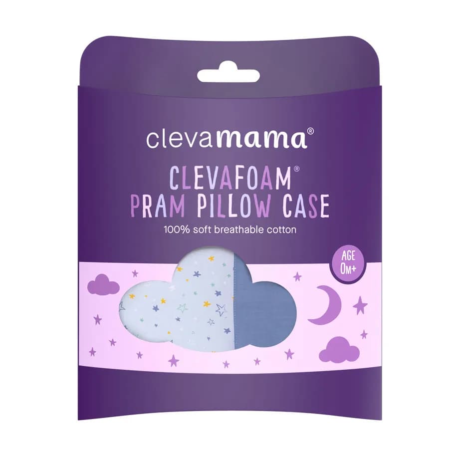 Clevafoam Pram Pillow Case (Blue)