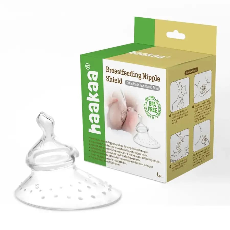 Haakaa - Orthodontic Breastfeeding Nipple Shield (Round Base)